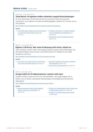 Zweite Seite der aktuellen Intelligenz-Welt-Tagesausgabe als PDF-Vorschau